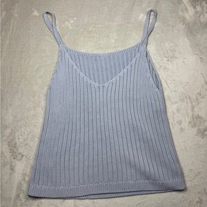Natural by Known Supply 100% Organic Cotton Knit V Neck Square Tank Size 2XL